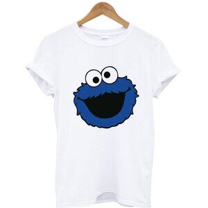 Sesame Street T-Shirt Elmo and Cookie Monster Cartoon Tee93